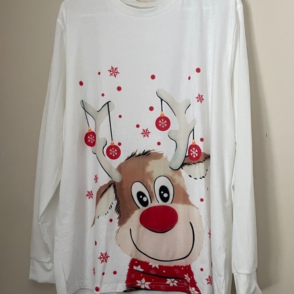 Christmas Reindeer Long-Sleeve Shirt